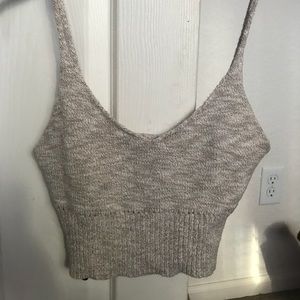 Sweater crop top